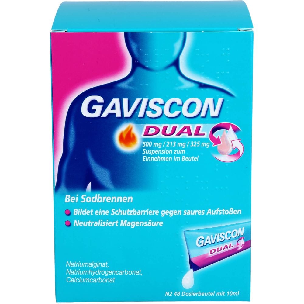 GAVISCON Dual 500mg/213mg/325mg Susp.z.Einn.Btl.