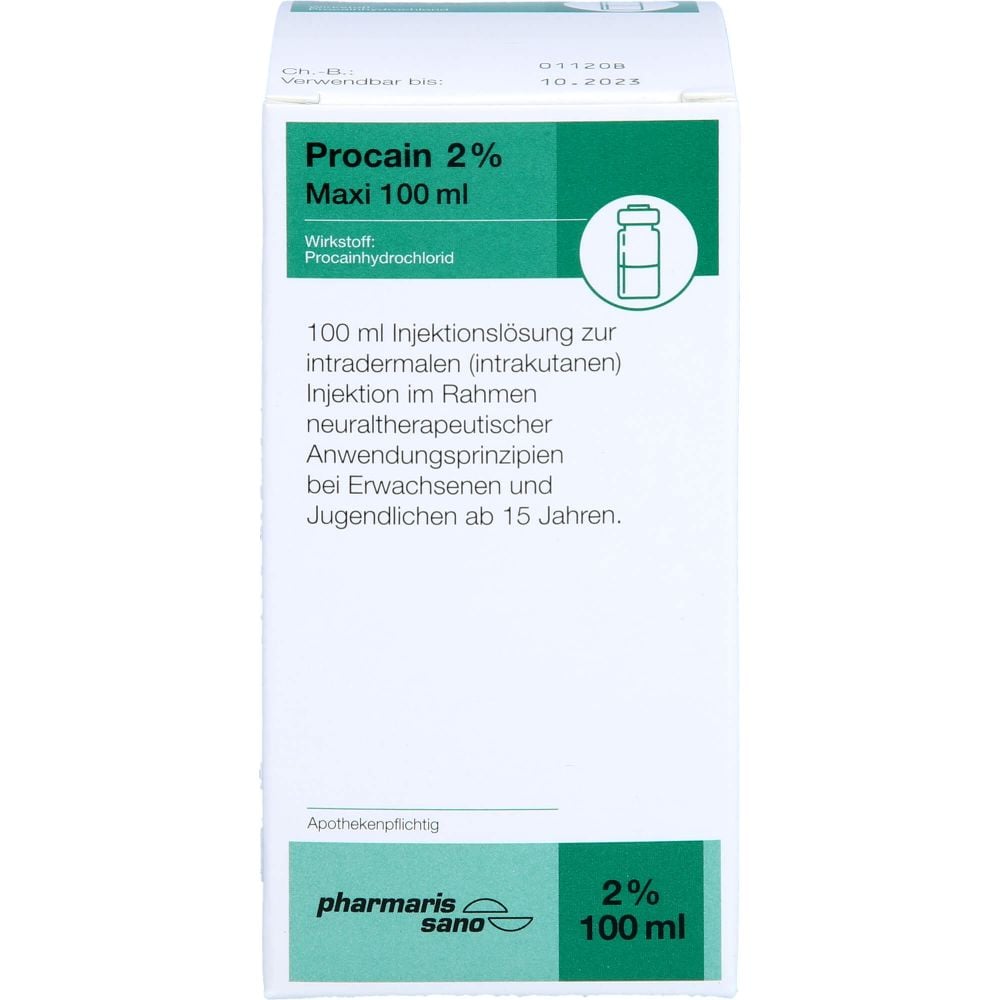 PROCAIN pharmarissano Injektionsflasche 2% 100 ml