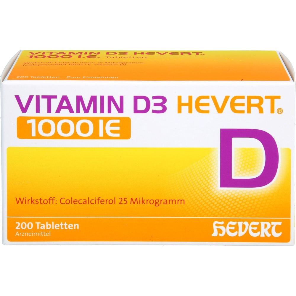 VITAMIN D3 HEVERT 1000 I.E. Tabletten