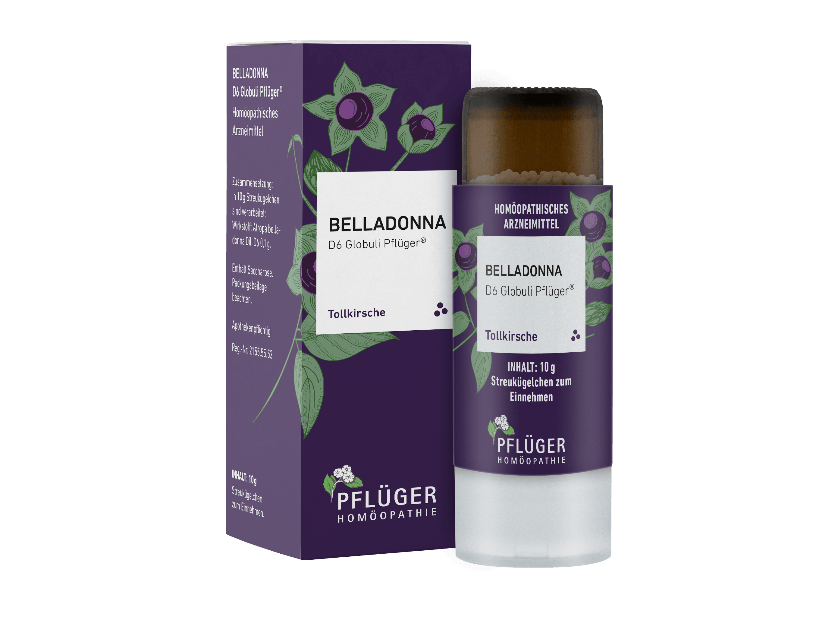 BELLADONNA D 6 Globuli Pflüger Globulispender