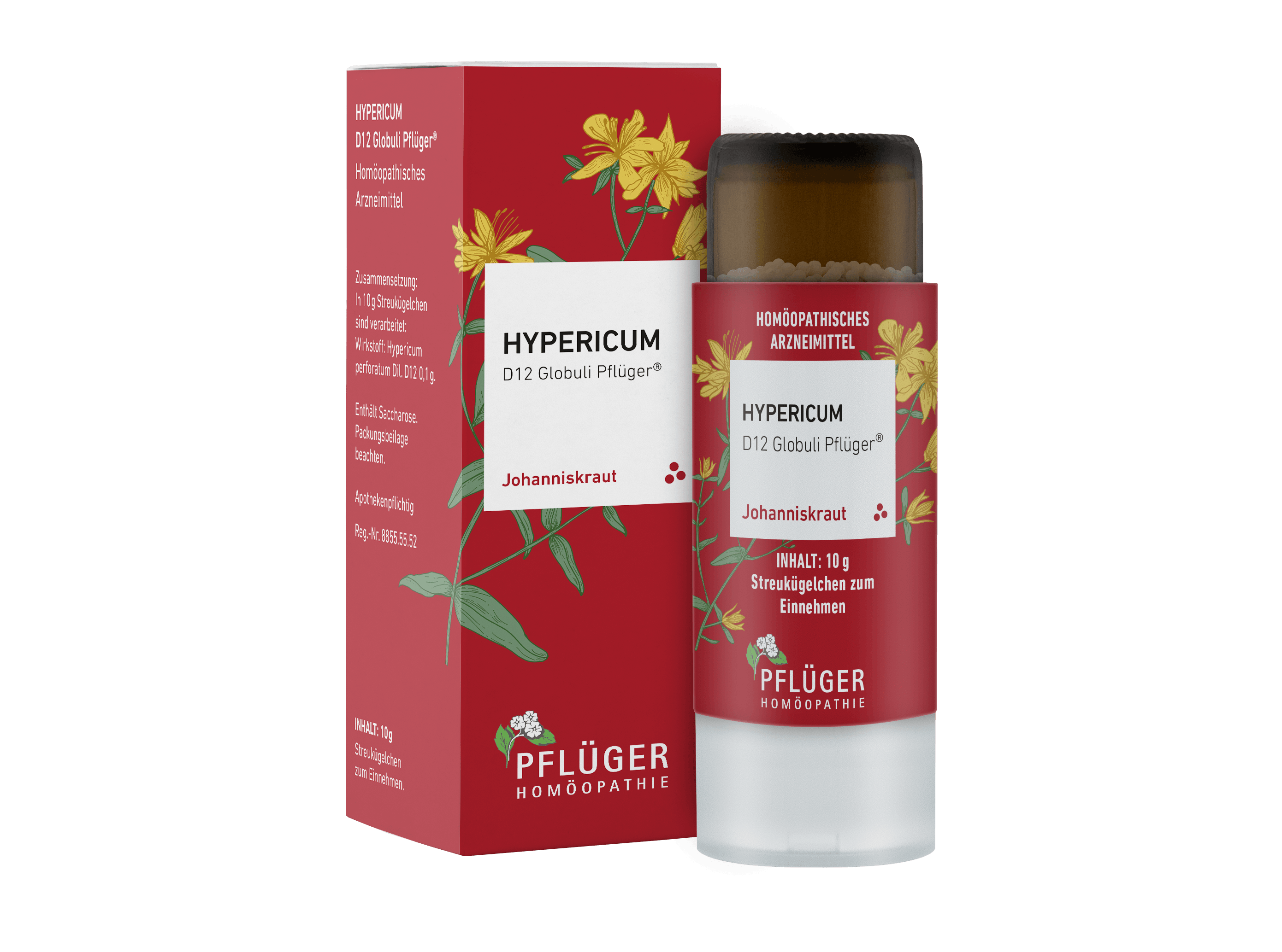 HYPERICUM D 12 Globuli Pflüger Globulispender