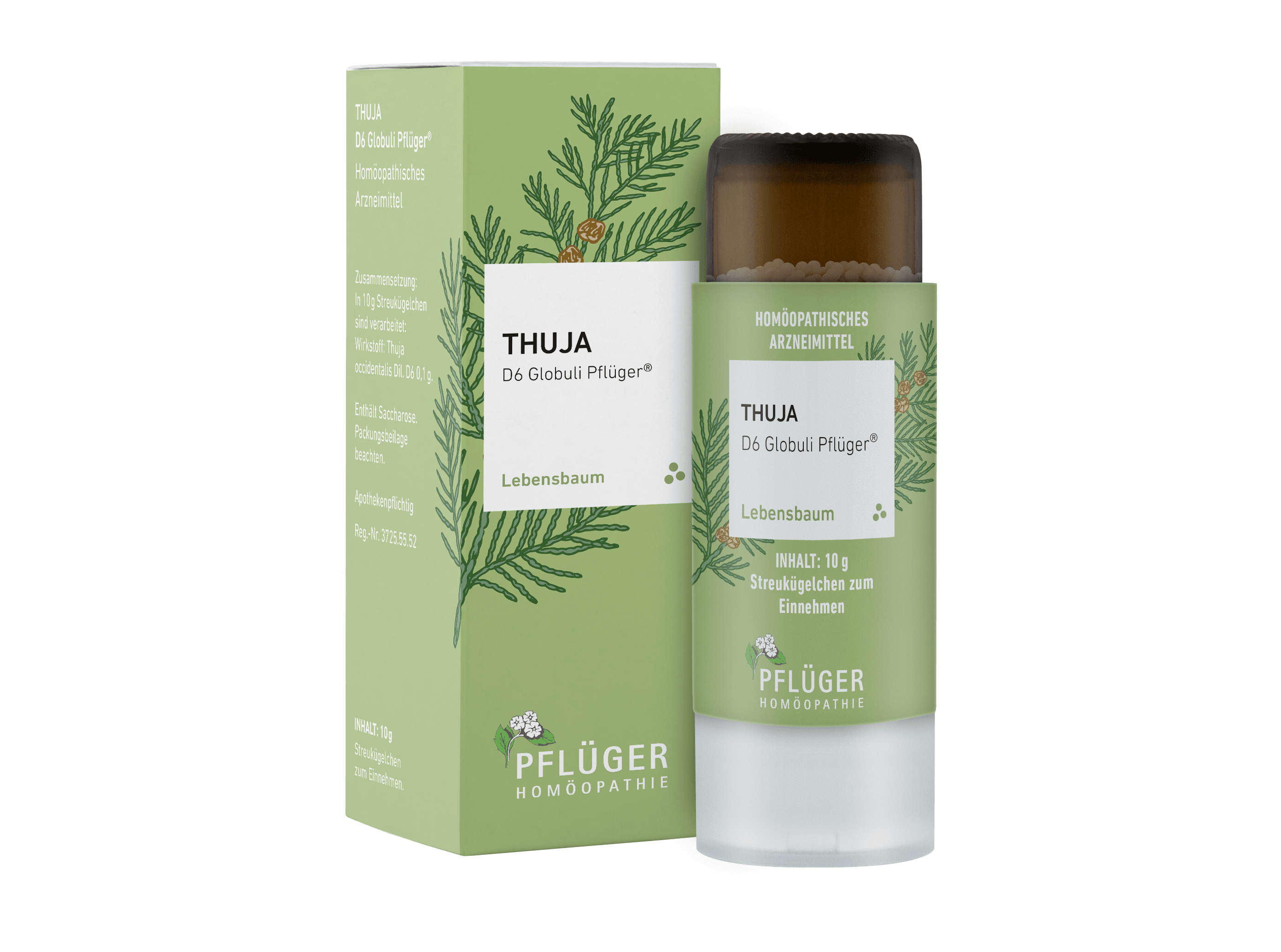THUJA D 6 Globuli Pflüger Globulispender