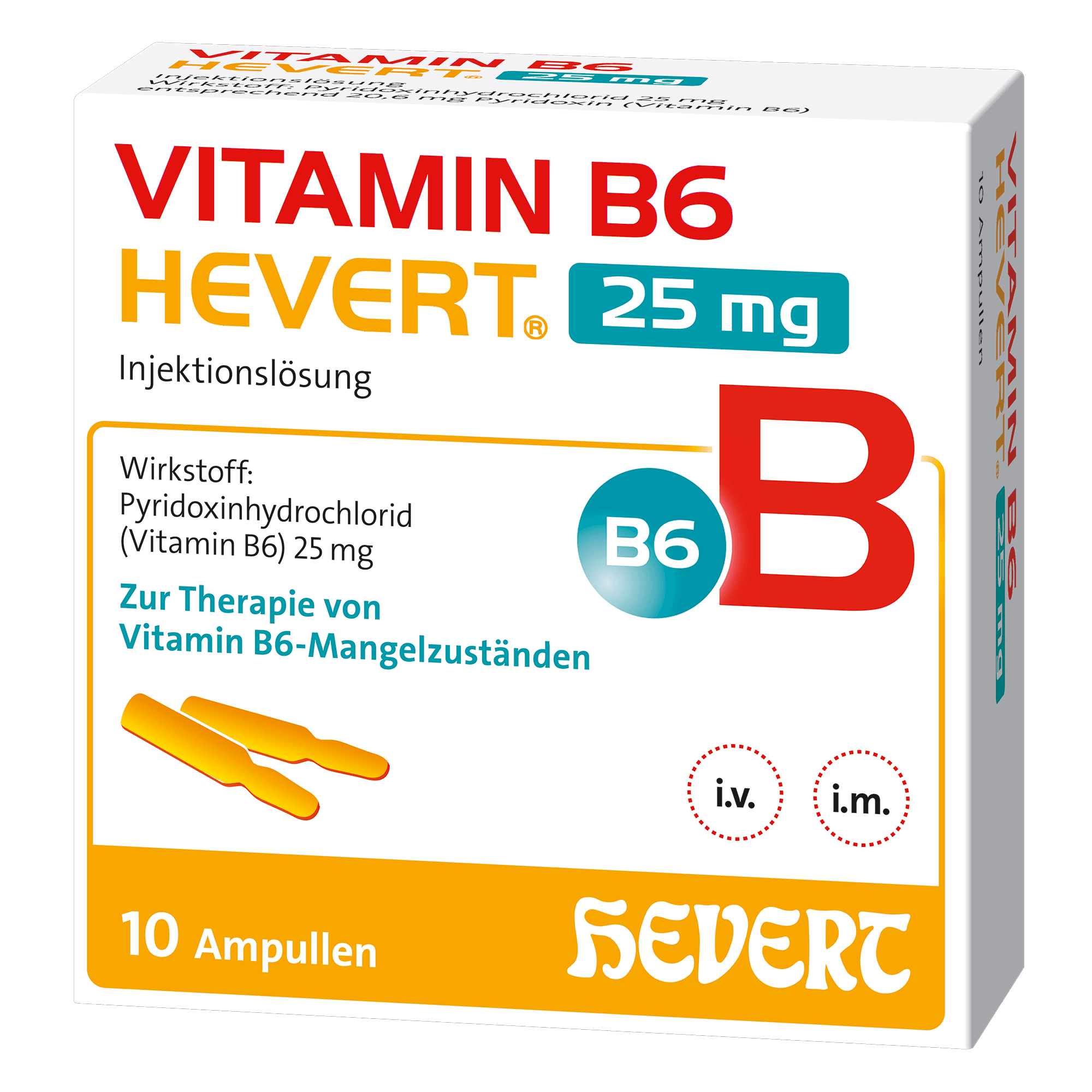 VITAMIN B6 HEVERT 25 mg Injektionslösung Amp.
